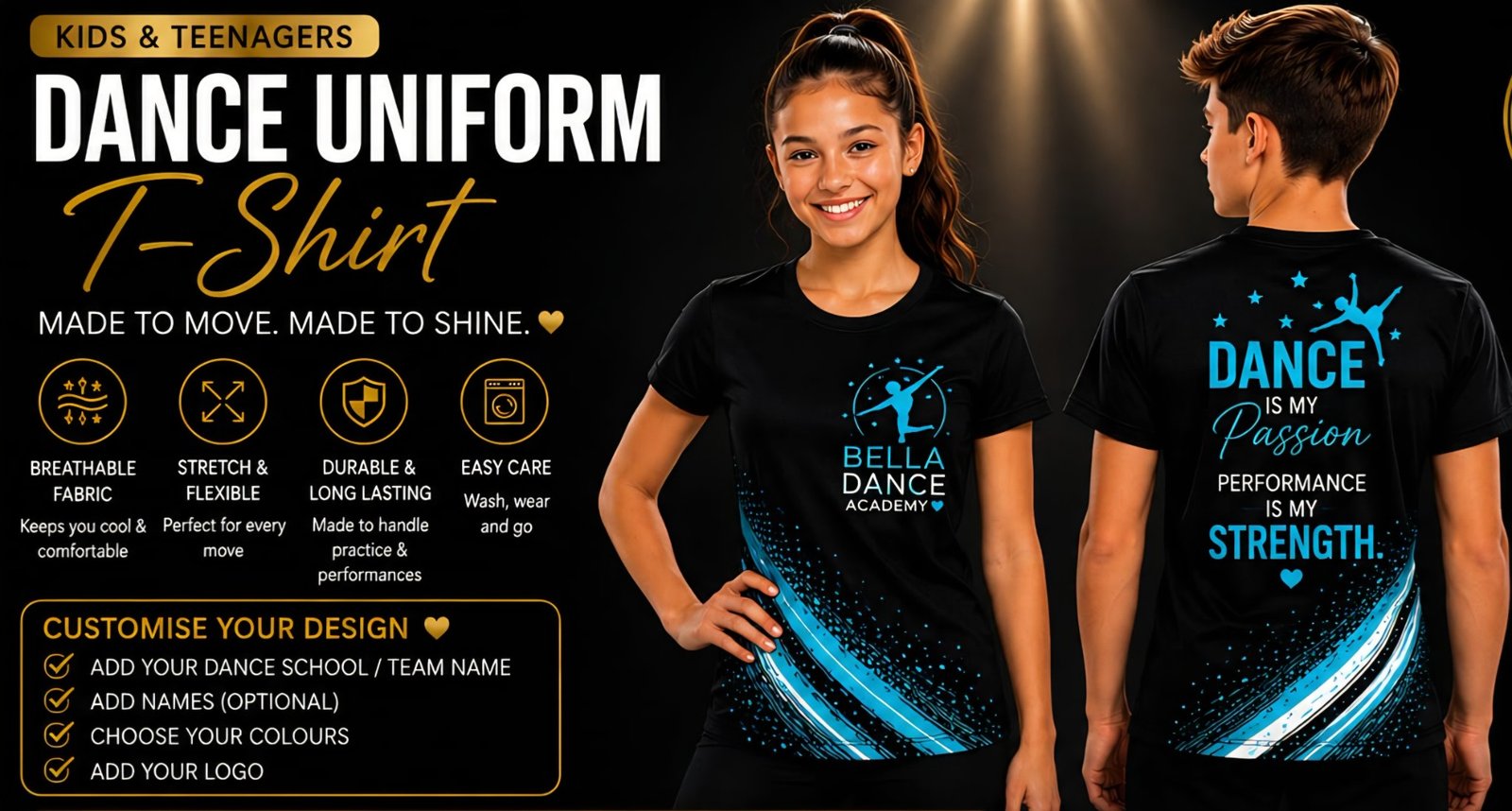 Dance Uniform T-Shirt specialised package